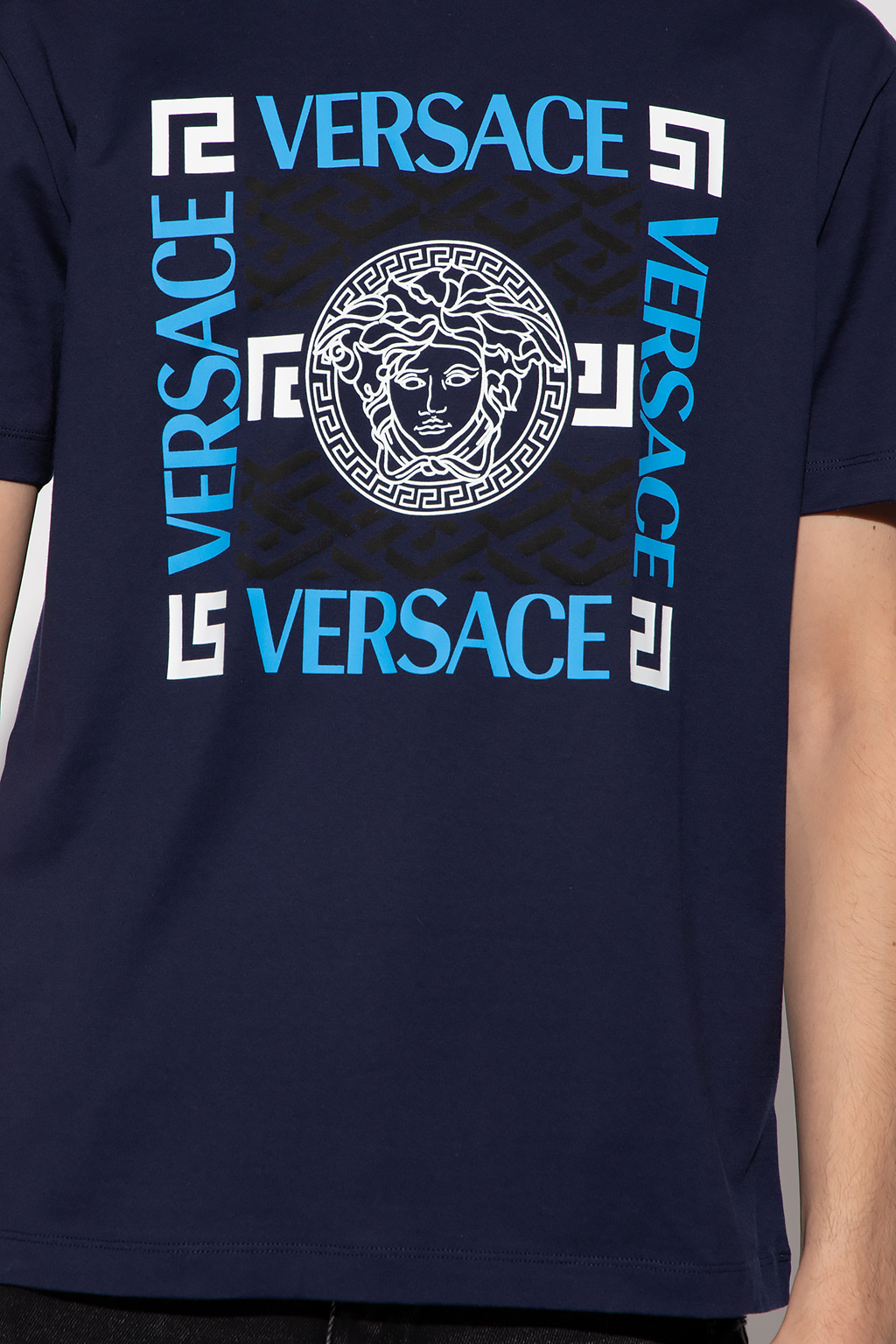Versace Logo T-shirt | Men's Clothing | IetpShops